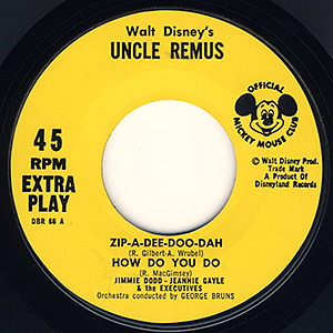 Disneyland Record Label DBR-66