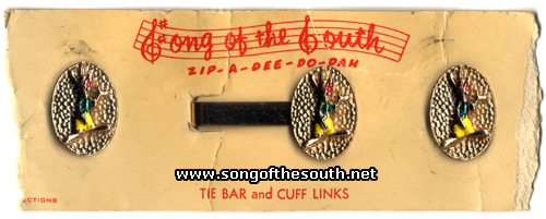 Song of the South Tie Bar and Cuff Links