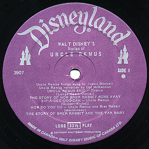 Disneyland Record Label 3907