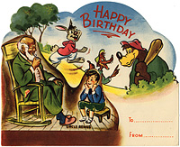 Uncle Remus Pop-Up Birthday Card