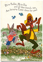 Brer Easter Dimes Hallmark Card