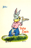 Frère Lapin Tobler Postcard