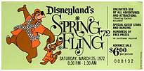 Disneyland Spring Fling Ticket