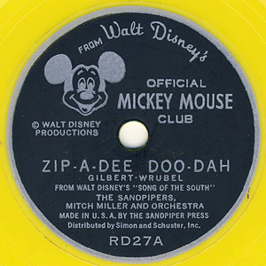 Disneyland Record Label D27