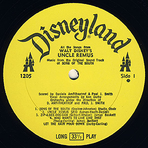 Disneyland Record Label 1205