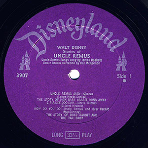 Disneyland Record Label 3907