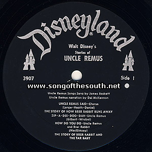 Disneyland Record Label 3907