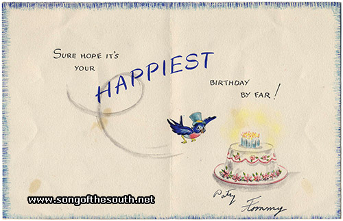 Mr. Bluebird Birthday Card #1