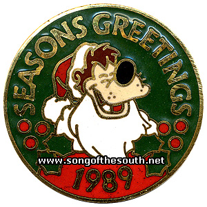 Brer Bear Seasons Greetings Pin