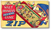 Uncle Remus ZIP! Bagatelle Marble Game