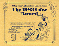 Disneyland Crow Award Certificate