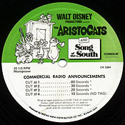 Aristocats / Song of the South Commercial Radio Announcements